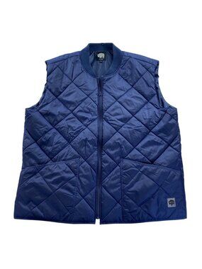 Buffalo Outdoors Mens Vest Jacket Size XL Quilted Navy Outerwear Full Zip Lined